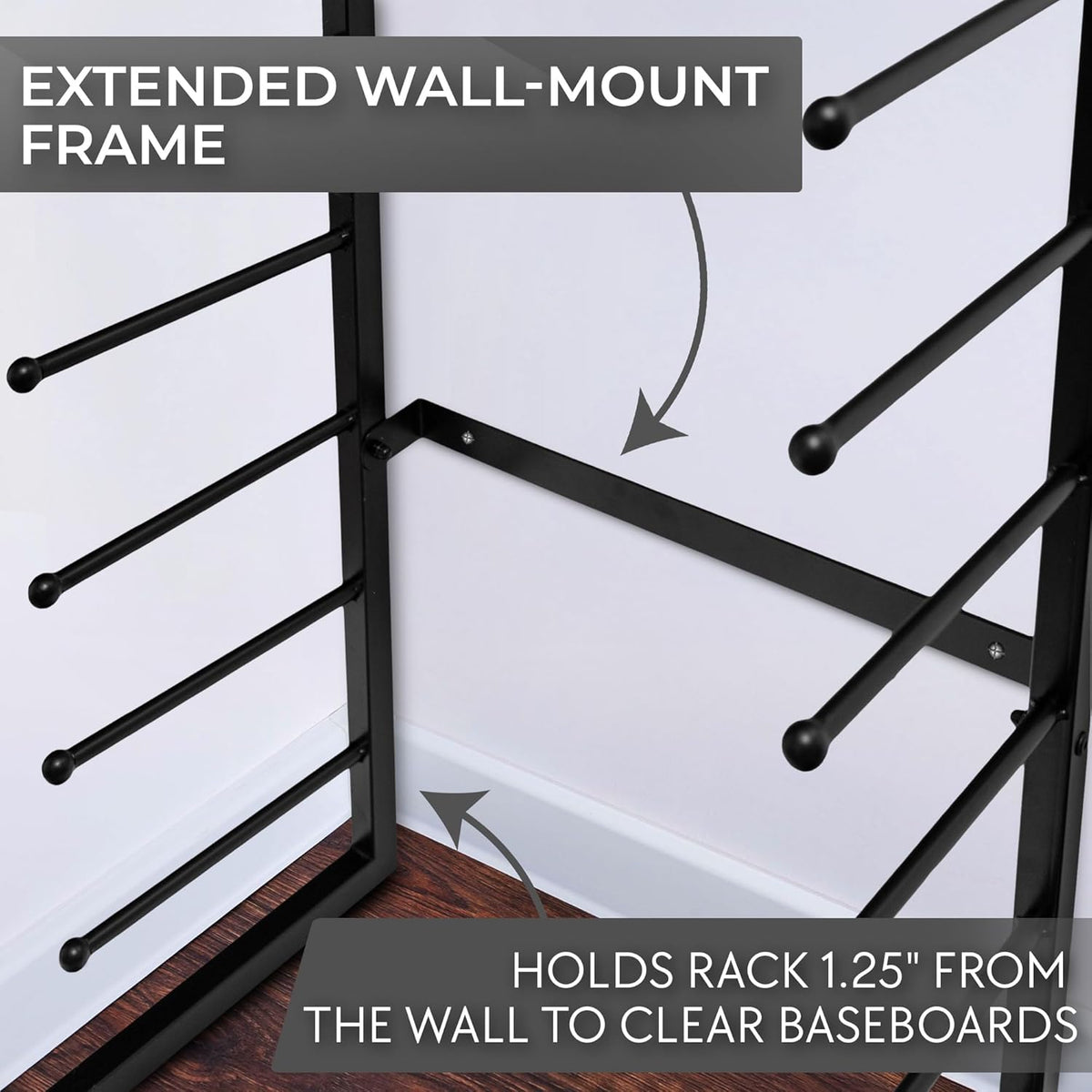 Skiennix Wall Mount Blueprint Holder - 34 Slot Storage Organizer for Posters, Maps & Construction Paper (17 Tiers)