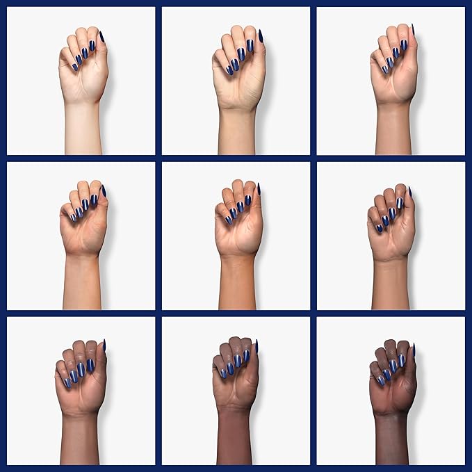 Beetles Gel Nail Polish 15 ml Midnight Navy Blue Solid Dark Blue Deep Color Soak Off LED UV Lamp DIY Decoration Manicure Art Design Salon at Home Gel Nail Gifts for Her