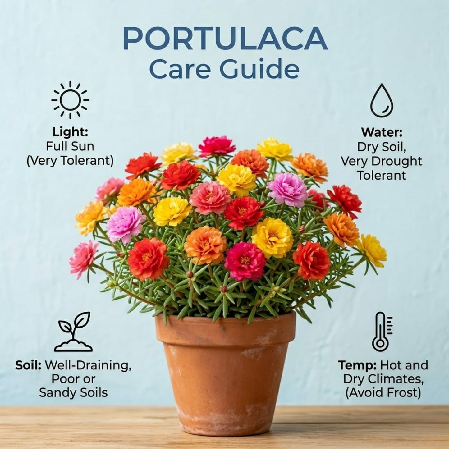 4 Portulaca Plants Live, Moss Rose Flower Plant for Outdoor Garden, Ground Cover Plant for Patio Containers, Borders or Landscape 4-7 Inches (White)