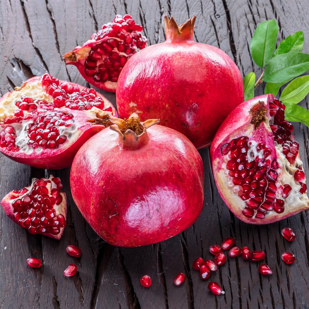 Live Pomegranate Tree, Sweet Fruit Tree, Cold Hardy, 2–3 Feet Tall in 3 Gallon Pot, Ready for Outdoor Growing, No Ship to CA