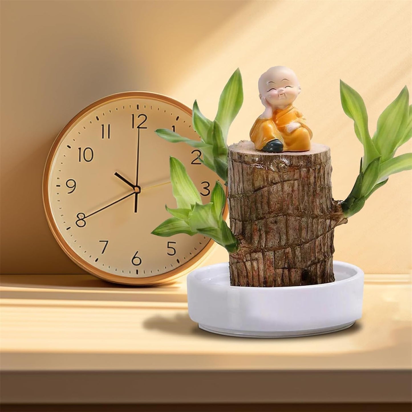 Generic Brazilian Wood，Brazilian Lucky Wood Desk，Brazilian Wood Decor，2024 Newly Mini Brazilian Wood Home Decor (Monk), zxc23