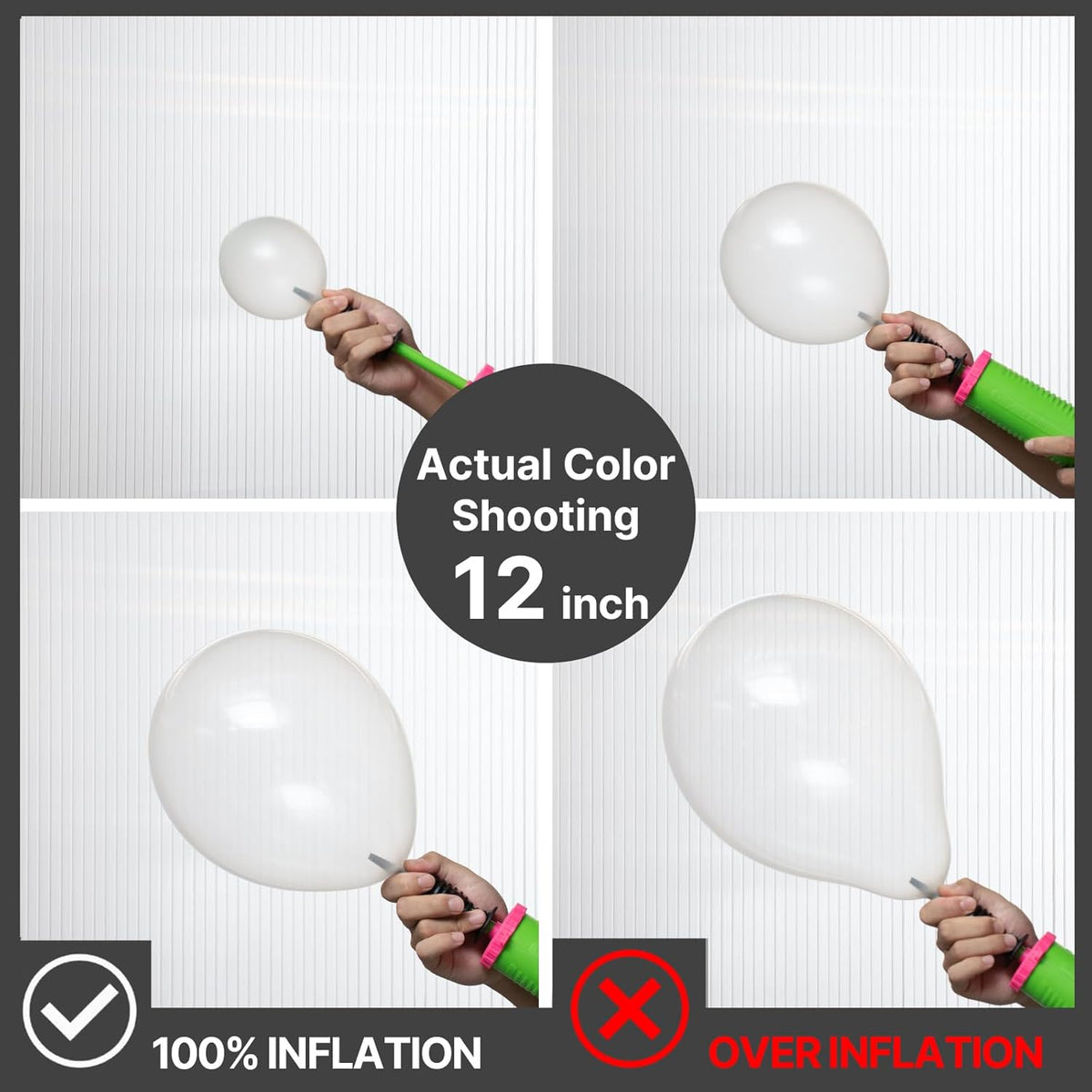 PartyWoo Clear Balloons - 152-Piece Transparent Balloon Arch Kit for Weddings & Celebrations | 5-18 Inch Sizes