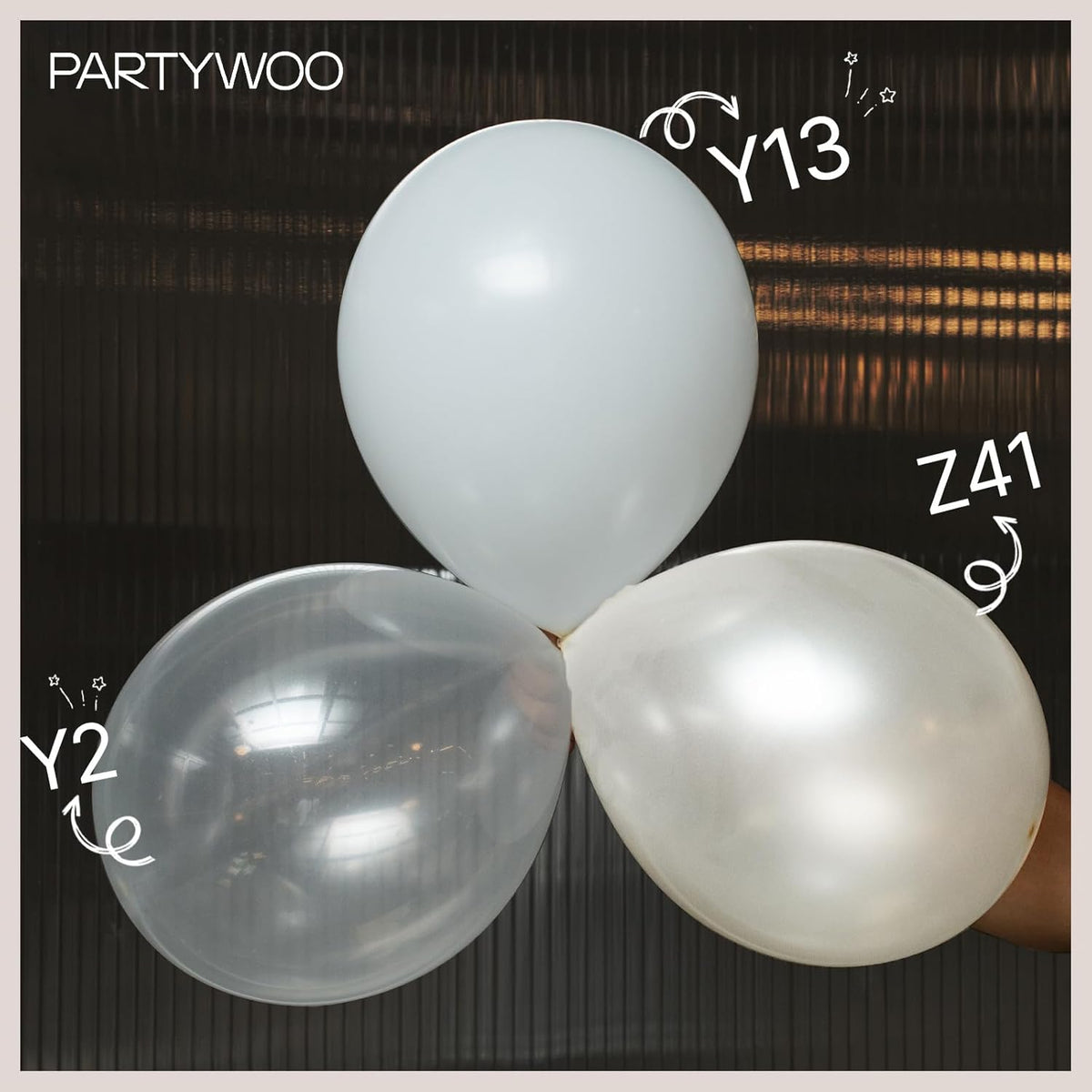 PartyWoo Clear Balloons - 152-Piece Transparent Balloon Arch Kit for Weddings & Celebrations | 5-18 Inch Sizes