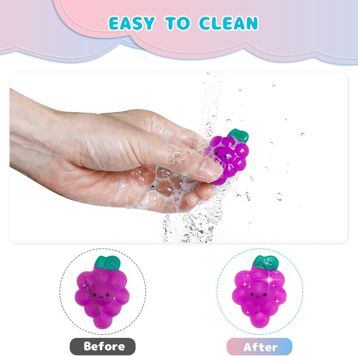 Mochi Squishy Toys 100-Pack - Fun Party Favors for Kids | Mini Fidget Toys & Classroom Prizes