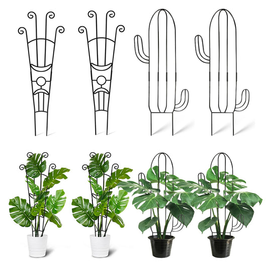 4(Four) Indoor Plant Trellis for Climbing Plants, 2(Two) 32.6in Plant Trellis for Climbing Plants Indoor Outdoor, 2(Two) 31.8in Heay Duty Cactus Trellis for Potted Plants