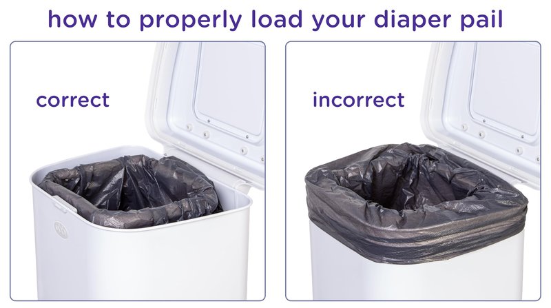 Ubbi Stainless Steel Venti Diaper Pail, Odor Locking, No Special Bag Required, Award-Winning, Registry Must-Have, White