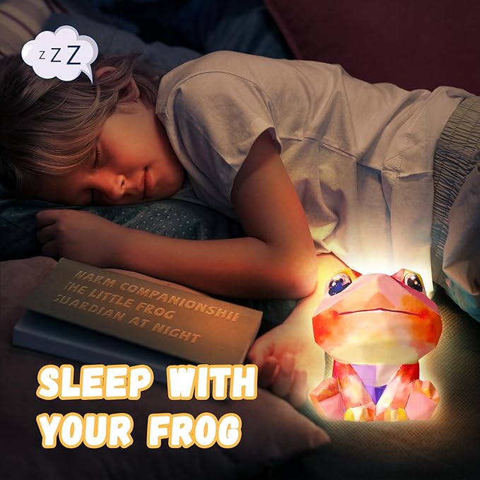 Paint Your Own Frog Lamp Kit, Arts and Crafts for Kids Ages 8-12, Crafts for Kids Ages 4-8, DIY Frog Gifts for 10 Year Old Girl, Art Supplies Painting Kit for Kids Birthday Ages 3 4 5 6 7 8 9 10 11+
