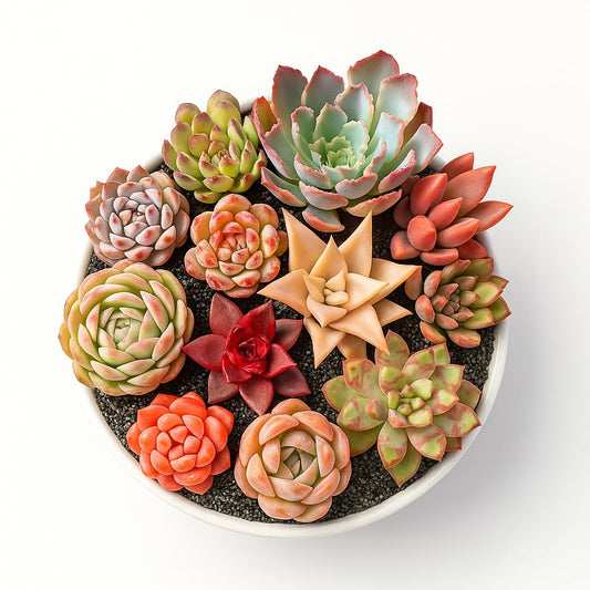 24 Pack Succulents Plants Live, Assorted Mini Succulents Bundle, Easy Care Bare Root Succulent Plants for Indoor Outdoor Decor, Home Office Desk, Terrarium DIY, Gift for Plant Lovers
