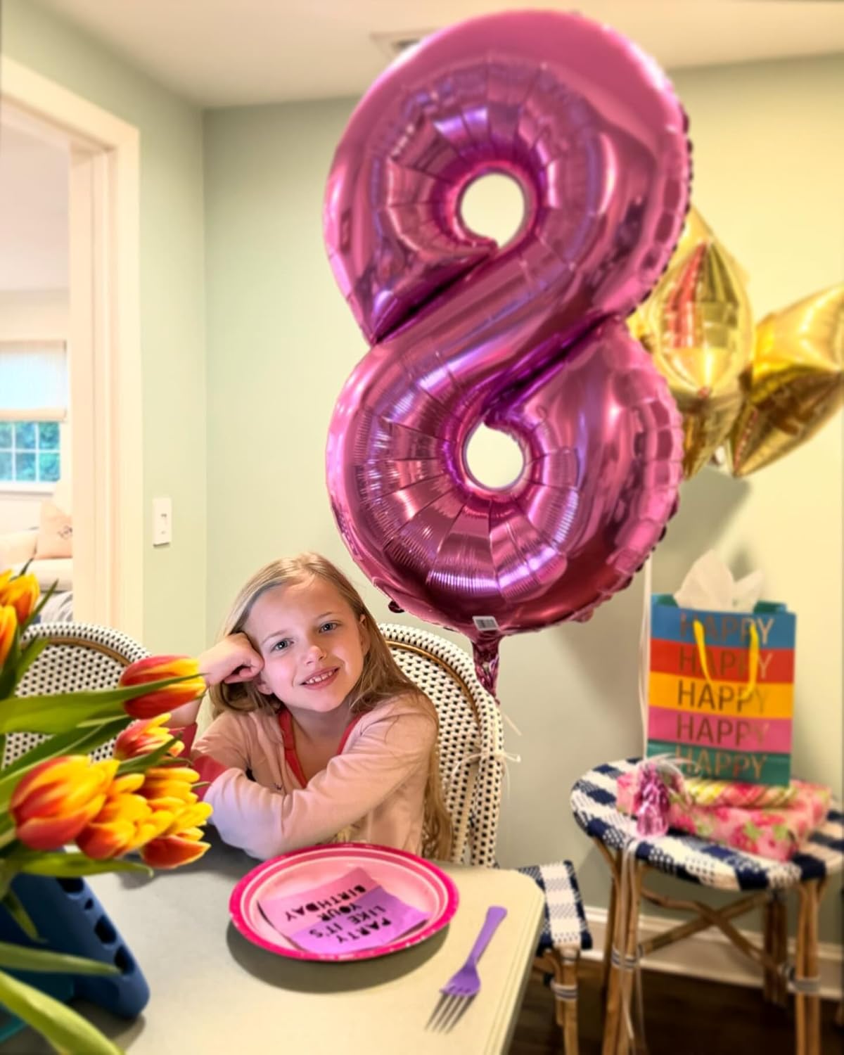 Regine Switzerland 40-Inch Pink Number 1 Balloon - Perfect First Birthday Decoration for Girls