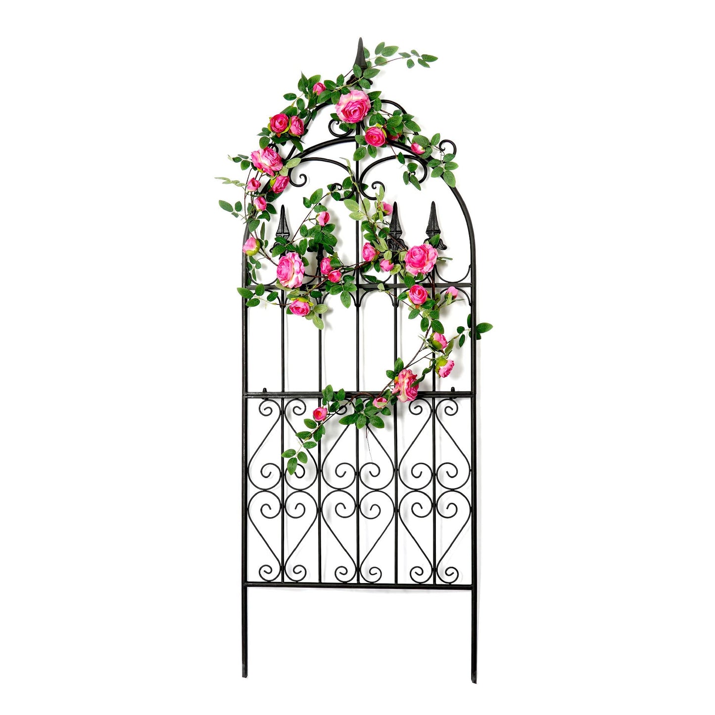 SCENDOR Garden Trellis 60” x 21.7” for Climbing Plants 5FT Metal Iron Wire Vine Flower Trellises for Outdoor Climbing Plants Support