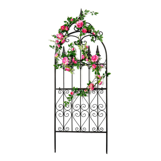 SCENDOR Garden Trellis 60” x 21.7” for Climbing Plants 5FT Metal Iron Wire Vine Flower Trellises for Outdoor Climbing Plants Support