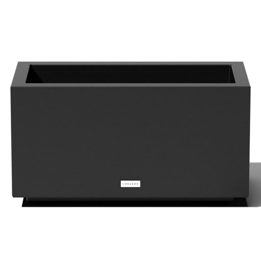 Veradek Block Series Long Box Planter - Large Rectangular Planter for Indoor or Outdoor Patio/Porch | Durable All-Weather Use with Drainage Holes | Modern Décor for Tall Plants, Flowers or Shrubs