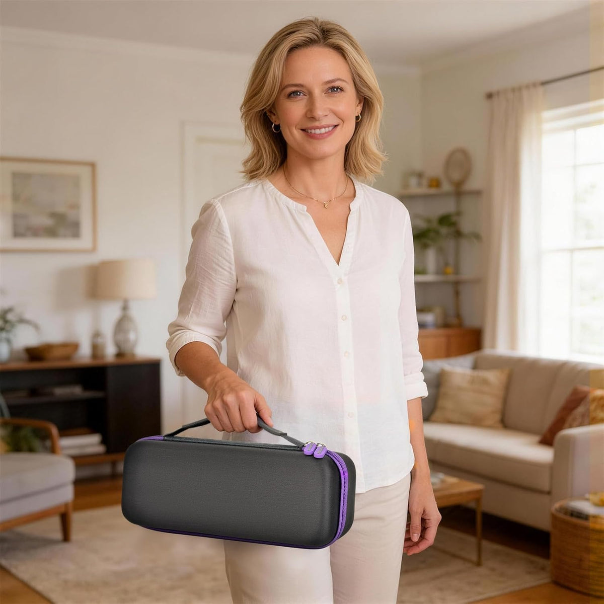 PAIYULE Portable Steamer Travel Case - Organized Storage Bag with Mesh Pocket for DRFLASH Steamer | Dark Gray