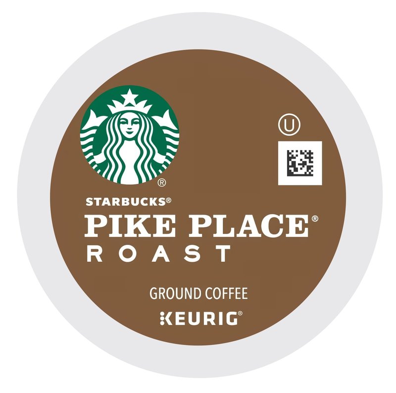 Starbucks Pike Place Roast K-Cups for Keurig, 1 Count (Pack of 72)