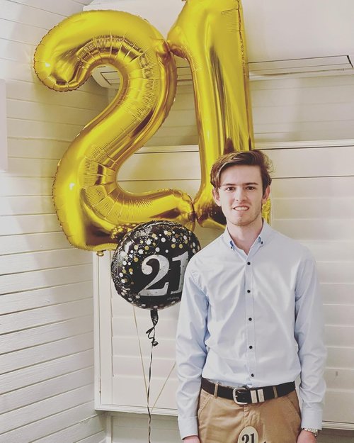 Gold Number 12 Balloon - 40 Inch Golden Birthday Decoration for 12th Year Celebration