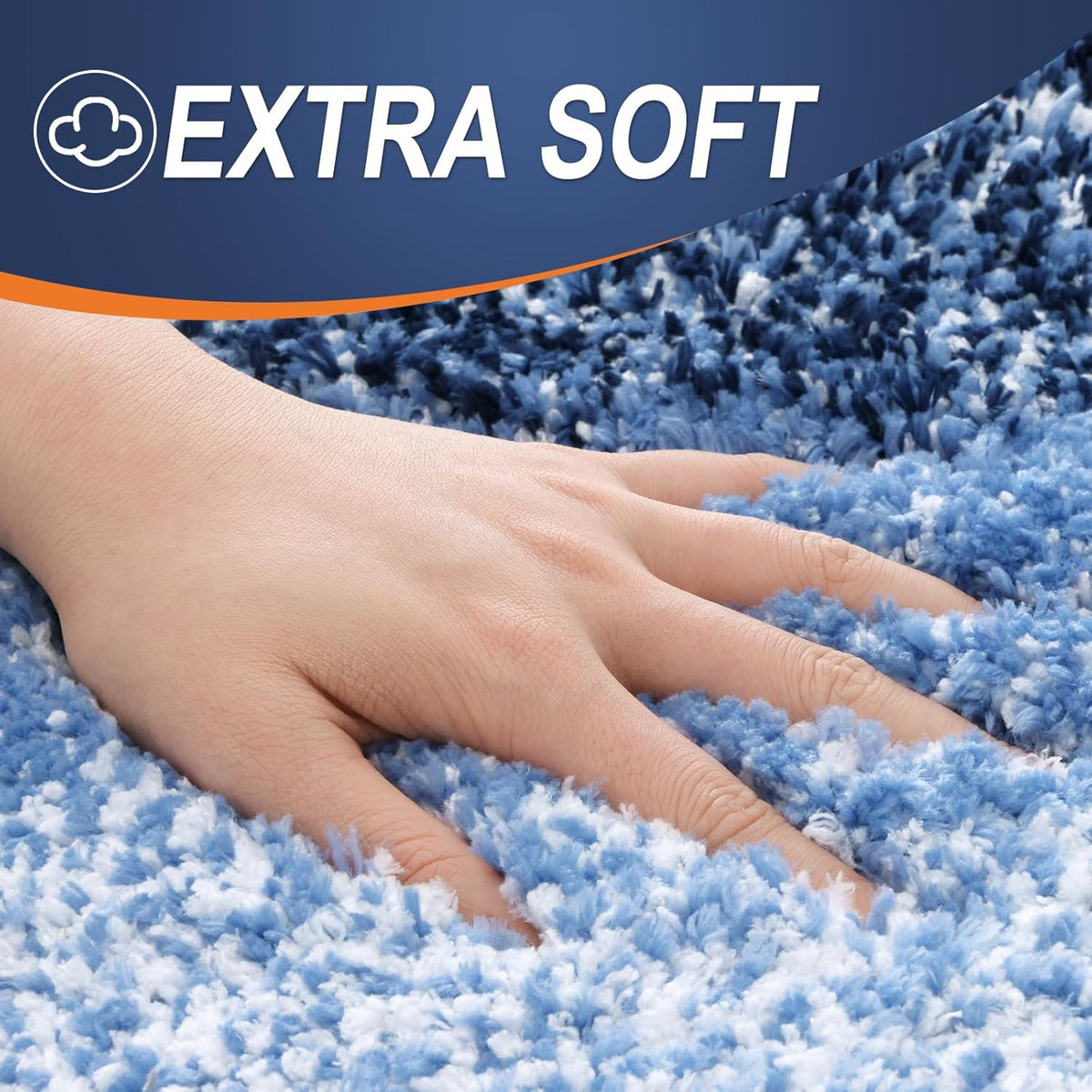 OLANLY Bathroom Rugs | Extra Soft Microfiber Mat 30x20 - Quick Dry, Machine Washable, Navy