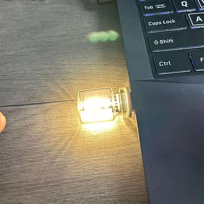 USB LED Car Interior Atmosphere Lights,USB Retro Car Lamps,Plug-in USB Automotive Light,Touch Control LED Night Light,Mini LED Bulb Lamp for Car, Bedroom, Hallway,Living Room,Computer