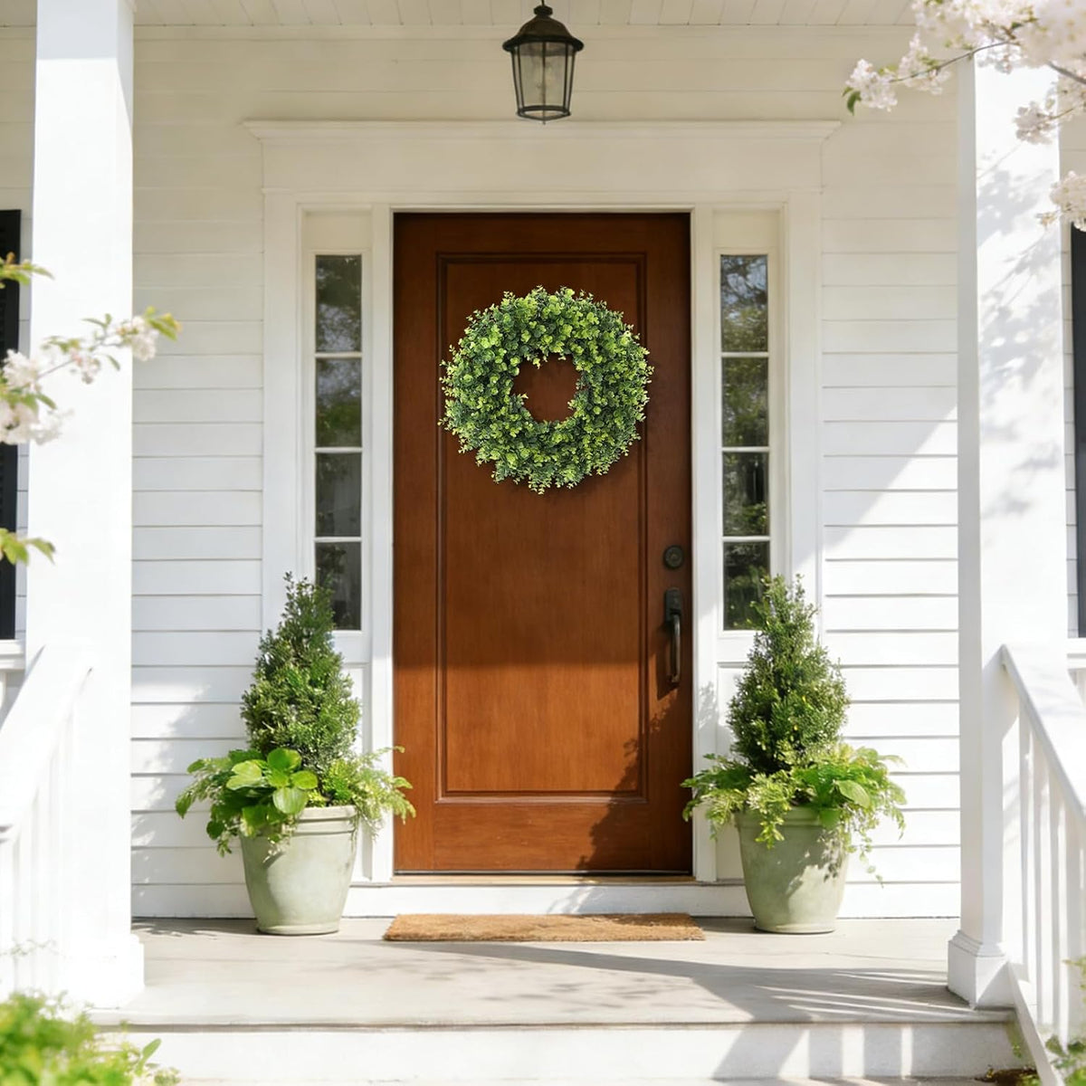 Regine Switzerland 26'' Boxwood Wreath - Artificial Leaves for Spring & Summer Home Decor
