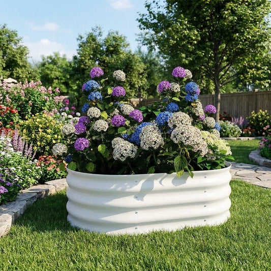 CABIHOME 2-Pack Galvanized Metal Raised Garden Beds,48x48x12 in Outdoor Planter Boxes,Open Base Deep Root Growth,Rust Resistant,Ideal for Vegetables Herbs Flowers,Patio Lawn Garden