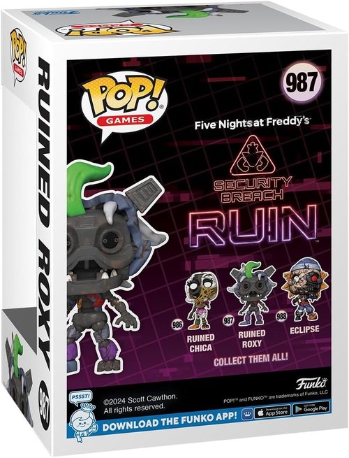 Funko POP! Ruined Roxy Vinyl Figure - Collectible FNAF Merchandise for Kids & Adults | Perfect Gift for Gamers