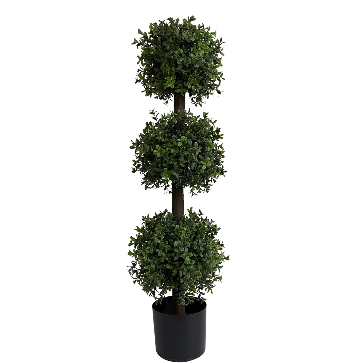 ALL SEASON GREEN 3ft Artificial Outdoor Boxwood Topiary Trees, UV Resistant, Indoor and Outdoor Fake Trees Patio Display Plants
