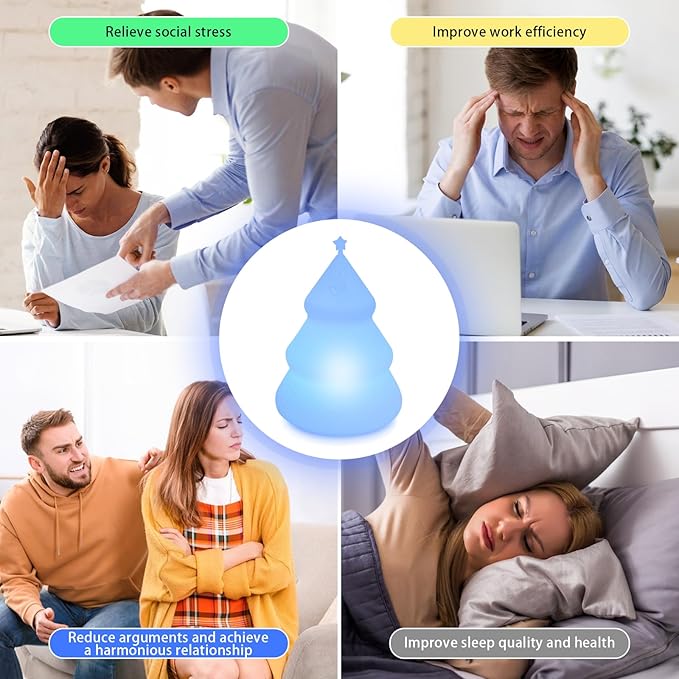 YeeBeny Breathing lamp Guided Visual Meditation Tool for Mindfulness, Slow Your Breathing & Calm Your Mind for Stress & Anxiety Relief, 478 Seconds Breathing Frequency, Gift for Adults & Kids