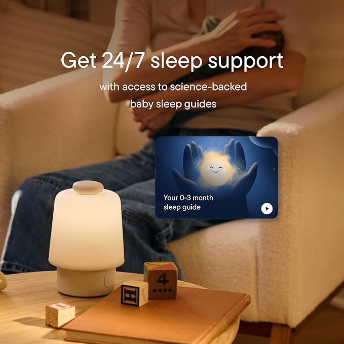 Hatch Baby Sound Machine, Night Light | Hatch Baby (Greige) Sleep Support | Registry Essential, Routine Builder, Time-to-Rise Alarm Clock, White Noise, Nursery Stories, Toddler Kids (Wi-Fi)