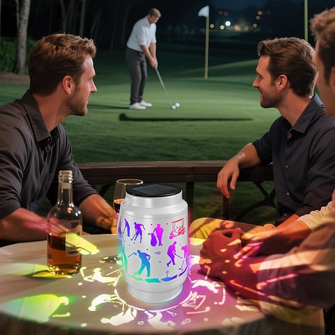 Golf Valentine's Day Gifts for Men Dad Grandpa Boyfriends Rechargeable Lantern Lamp Led Night Light Retirement Gifts for Christmas New Year Funny Unique Gift Who Love Golf