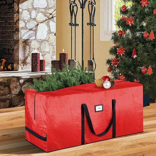 BALEINE Christmas Tree Storage Bag - Heavy Duty 9 ft Extra Large with Reinforced Handles & Dual Zippers | Grey, 2PK Combo