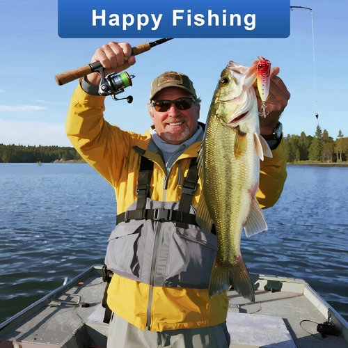 Fishing Advent Calendar 2026 - 24 Days of Premium Fishing Lures Set for Anglers | Topwater, Soft & Spoon Lures