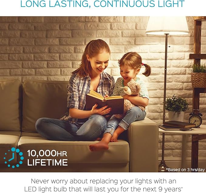 LUXRITE A19 LED Light Bulb 100W Equivalent, 2700K Warm White Non-Dimmable, 1600 Lumens, Standard LED Bulb 15W, E26 Medium Base, UL Listed, Perfect for Table Lamps and Home Lighting (6 Pack)
