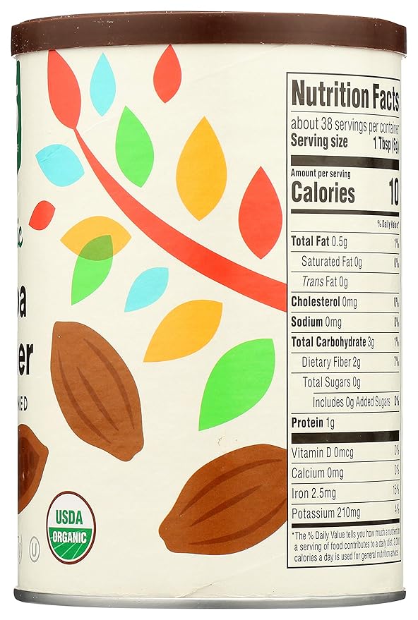 365 by Whole Foods Market, Organic Cocoa Powder, Unsweetened, 8 Ounce