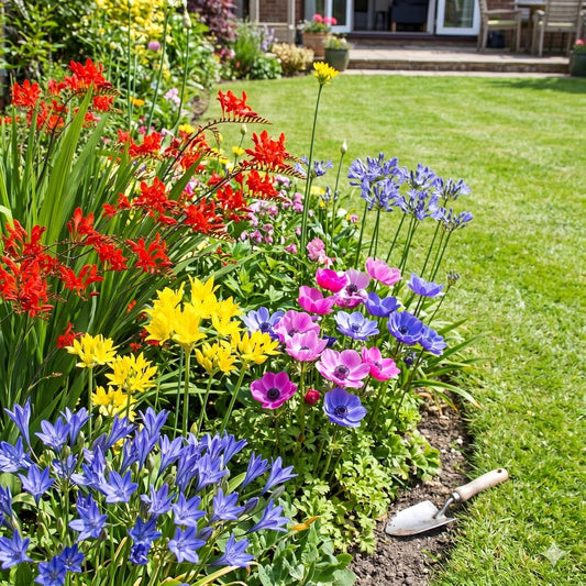 Amazing Deal -100 Perennial Bulbs Birds, Butterflies & Bees English Flower Bulb Collection – Crocosmia, Allium, Anemone & Triteleia Mix – Colorful Summer Blooms – Attracts Outdoor Pollinator EasyGrow