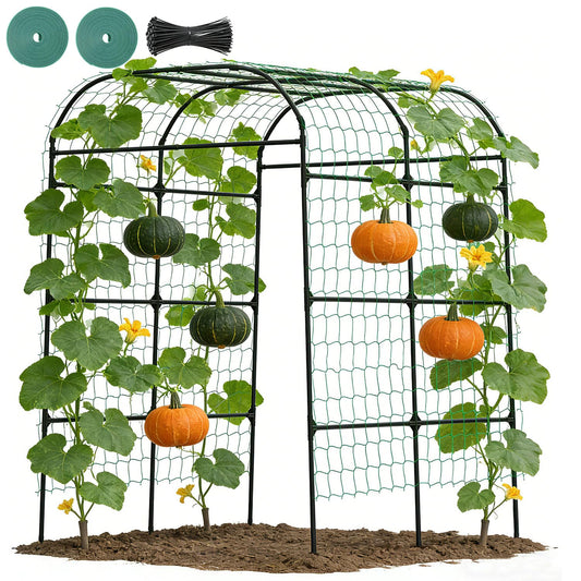 Suteck 7.5FT Tall Garden Arch Trellis – Metal Garden Arch for Climbing Plants, Easy Assembly Outdoor Trellis for Vines & Flowers, Home Gardeners