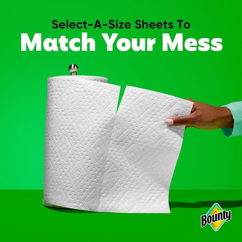 Bounty Select-A-Size Paper Towels - White, 8 Triple Rolls (Equivalent to 24 Regular Rolls)