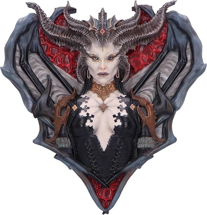 Nemesis Now Diablo® IV Lilith Wall Hanging Sculpture 30cm, Resin, Green, Cast in the Finest Resin, Expertly Hand-Painted