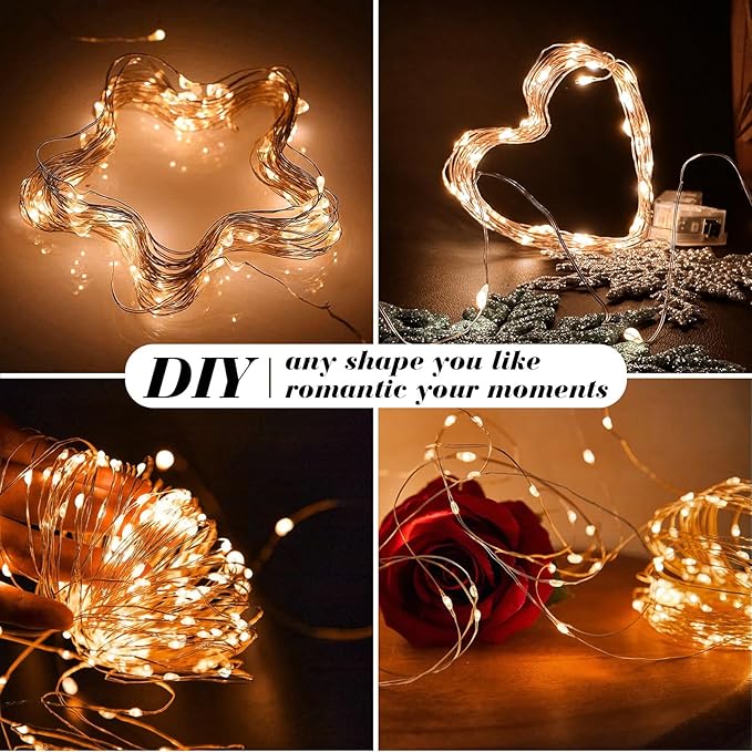 ZGWJ 6 Pack Fairy Lights Battery Operated with Remote, 7ft 20 LED Mini Fairy String Lights with Timer 8 Lighting Modes Waterproof for Halloween Christmas Tree DIY, Parties, Bedroom Decorations Orange