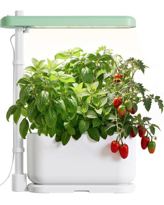 SUNCOZE Hydroponics Growing System Kit with 3 Pods – Full Spectrum LED Grow Light, Adjustable Height Indoor Herb Garden, Compact Hydroponic System for Beginners，Gardening Gifts