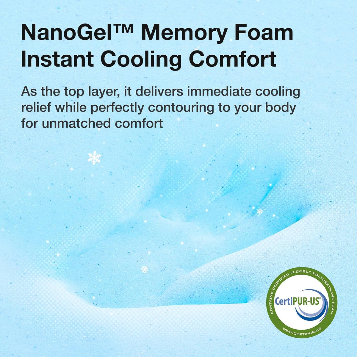 Novilla King Size Gel Memory Foam Mattress - 6 Inch Cooling Comfort Foam for Pressure Relief | CertiPUR-US Certified