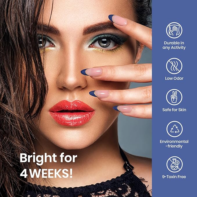 Beetles Gel Nail Polish 15 ml Midnight Navy Blue Solid Dark Blue Deep Color Soak Off LED UV Lamp DIY Decoration Manicure Art Design Salon at Home Gel Nail Gifts for Her