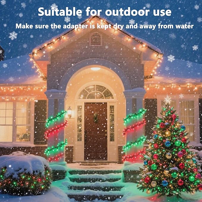 Joomer Easter String Lights Outdoor - 100FT 300LED RGB Pastel String Lights with Remote, Waterproof Outdoor Indoor with Timer Memory Function for Christmas, Valentines Day, Easter Day Decor