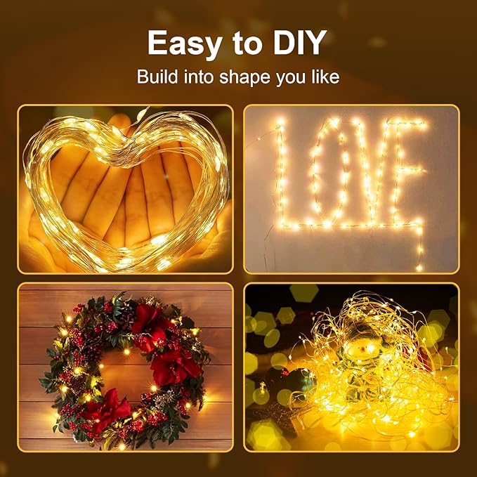 ZGWJ Fairy Lights Battery Operated, 12 Pack Mixed-color Twinkle String Lights 20 LED 7FT Waterproof 3 Lighting Modes for Easter Decor, Halloween, Christmas, Wedding Party Indoor and Outdoor Decoration