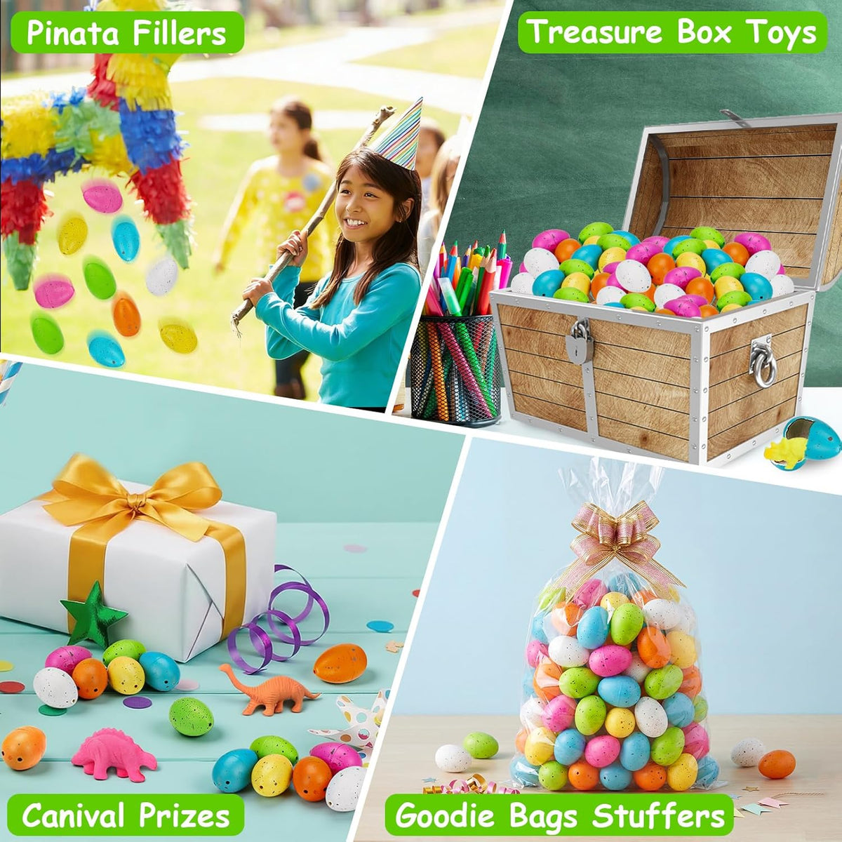 Skiennix 60PCS Small Hatching Dinosaur Eggs - Fun Party Favors & Classroom Prizes | Grow in Water Toys
