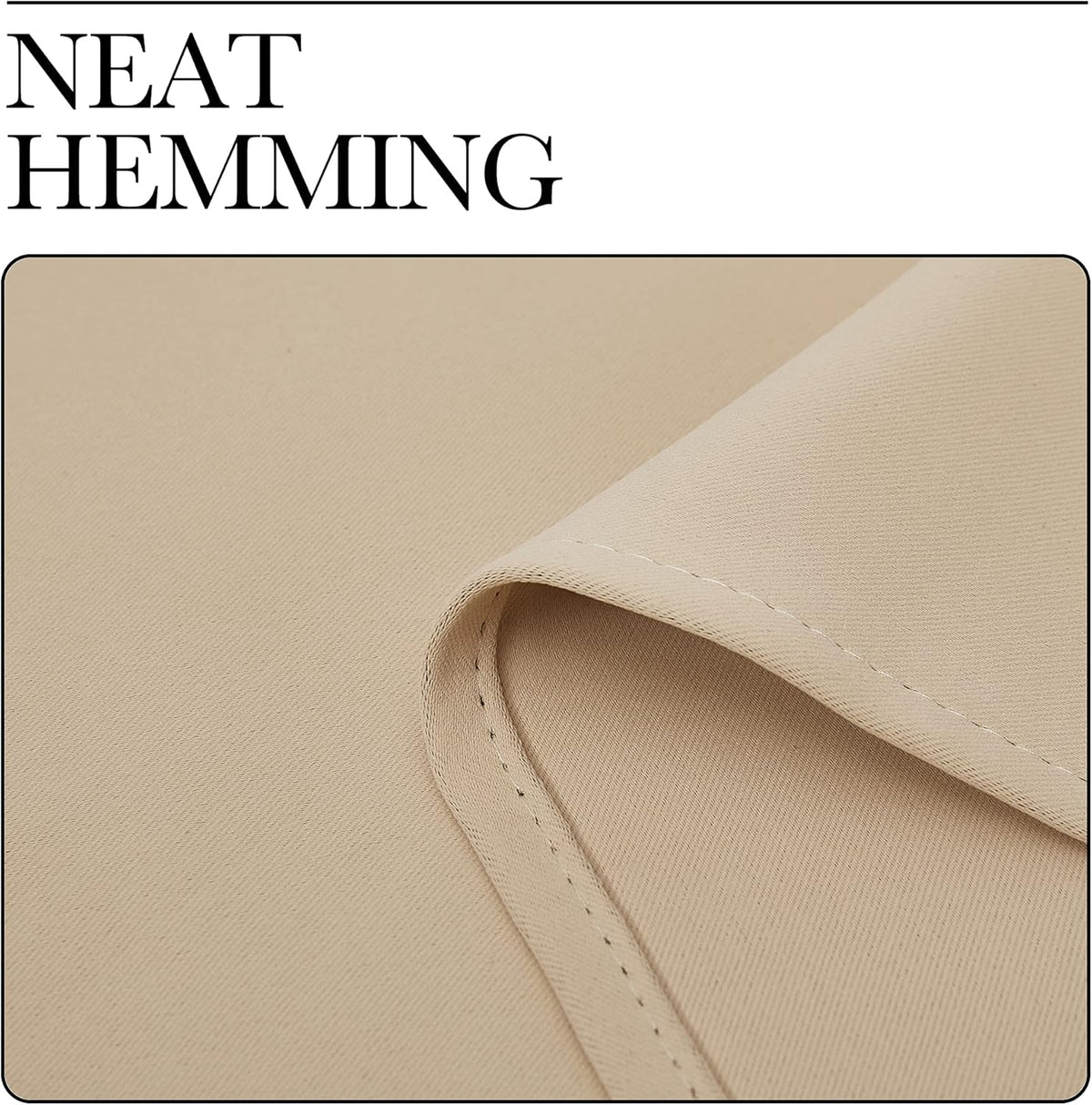 NICETOWN Bedroom Darkening Curtains - Thermal Insulated Grommet Top Drapes for Kids' Room | Biscotti Beige, 55" x 90" (1 Pair)