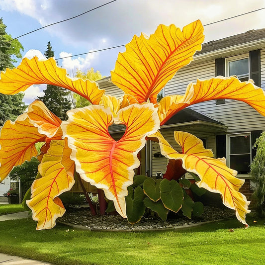 BGNIORT Elephant Ear for Planting Outdoors - Mixed Colors,Garden for Indoor Outdoor,Easy Grow Low Maintenance (10)