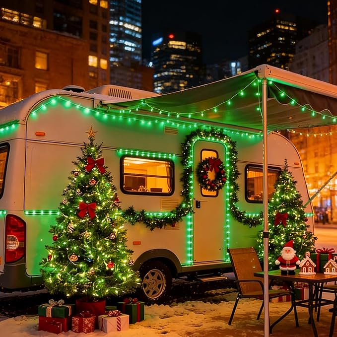 LAMPHOME 500 LED Green St Patricks Day Lights, 165FT Christmas String Lights with 16 Lighting Modes, Waterproof Connectable Mini fairy Lights, Plug in for Indoor Outdoor Xmas Party Bedroom Decorations