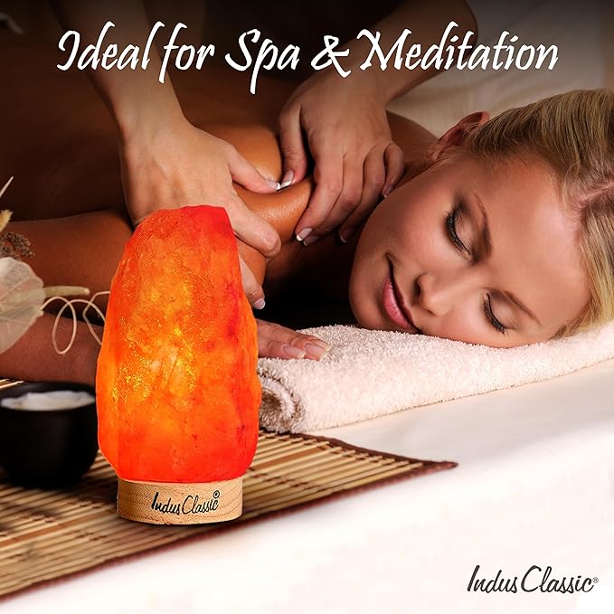 LN-02 Himalayan Pink Crystal Rock Salt Lamp 4~7 lbs with Dimmer Control Switch, Quality Gift Packaging