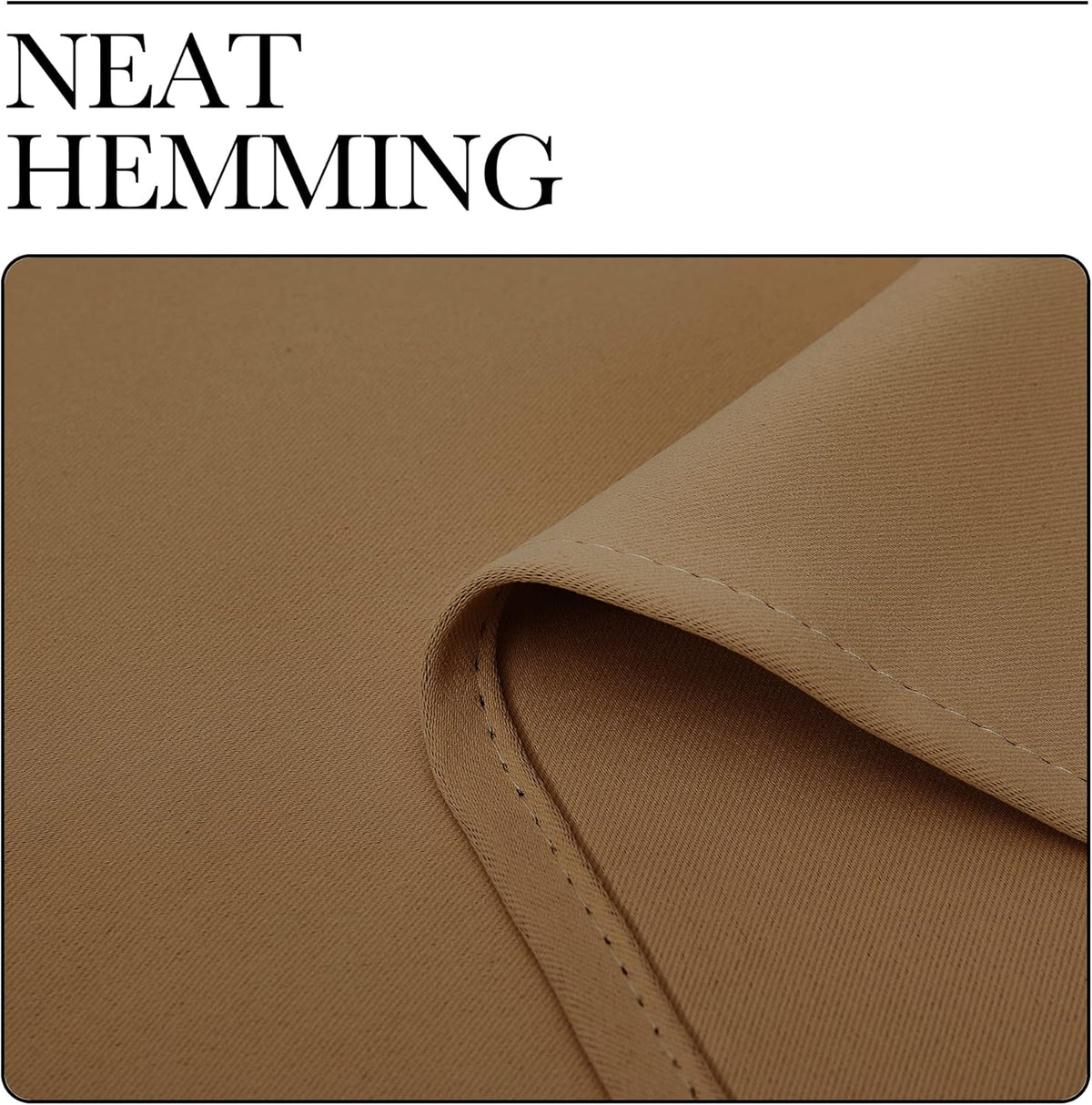 NICETOWN Blackout Curtains - Noise Reducing & Draft Blocking | 68-Inch Length, 2 Panels in Gold Brown