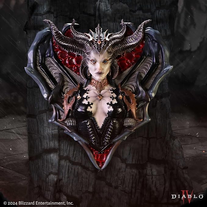 Nemesis Now Diablo® IV Lilith Wall Hanging Sculpture 30cm, Resin, Green, Cast in the Finest Resin, Expertly Hand-Painted