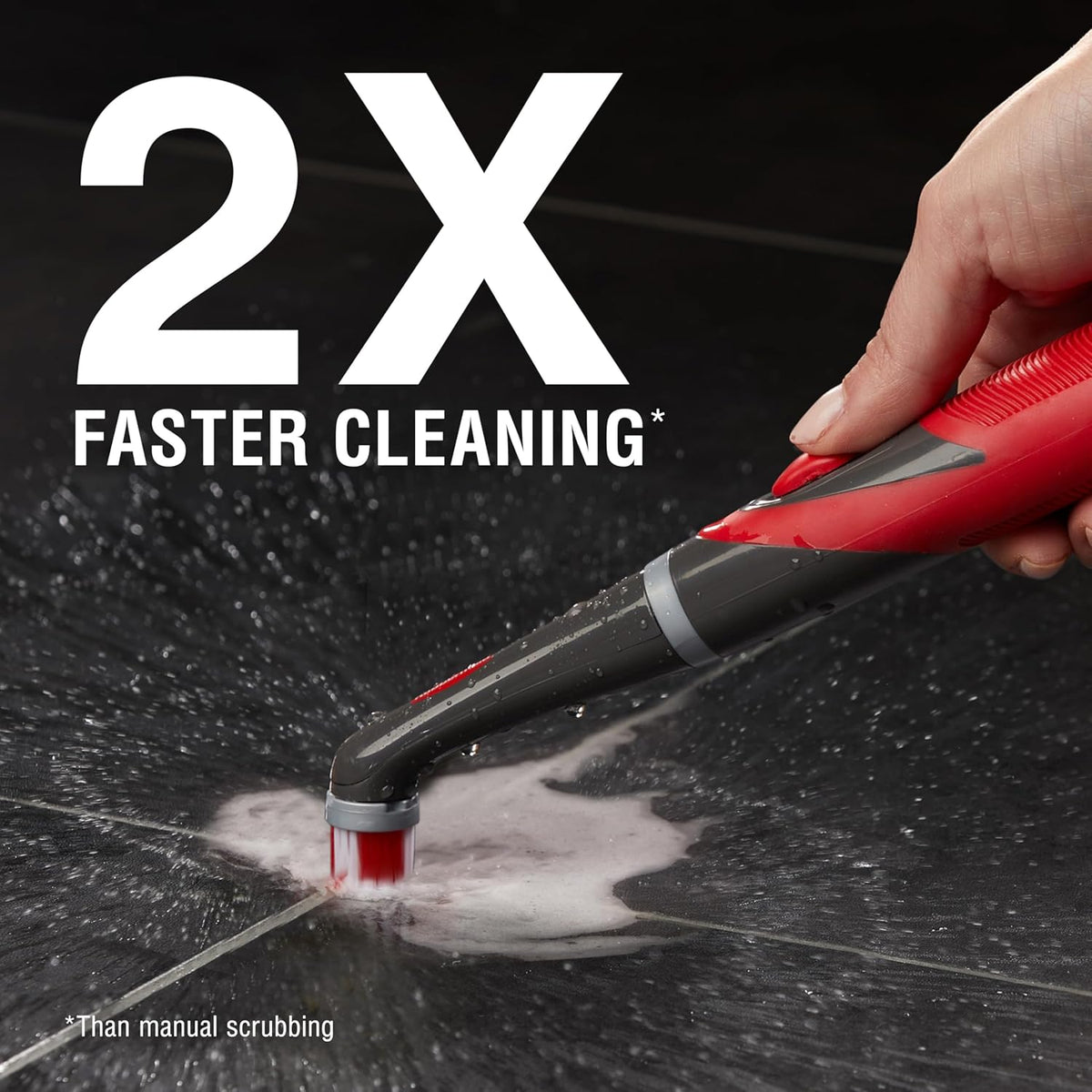 Rubbermaid Reveal Power Scrubber - Cordless Electric Scrub Brush for Home, Kitchen & Bathroom Cleaning